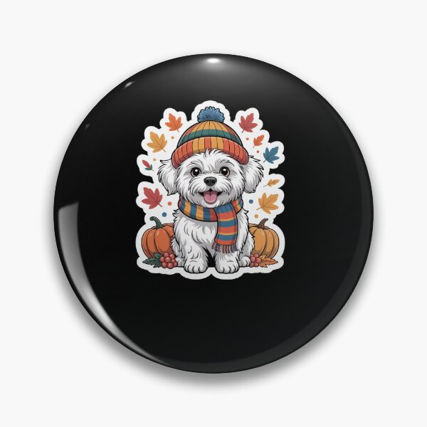 Item preview, Autumn Fall Coton de Tulear Dog Owner Lover Pumpkin designed and sold by MinaReinger.
