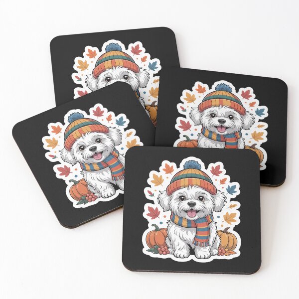 Item preview, Autumn Fall Coton de Tulear Dog Owner Lover Pumpkin designed and sold by MinaReinger.