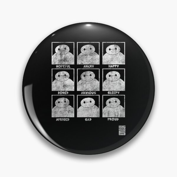 Item preview, Baymax Emotion Panels – Minimal Distressed Expression Chart Design designed and sold by CedriMark.