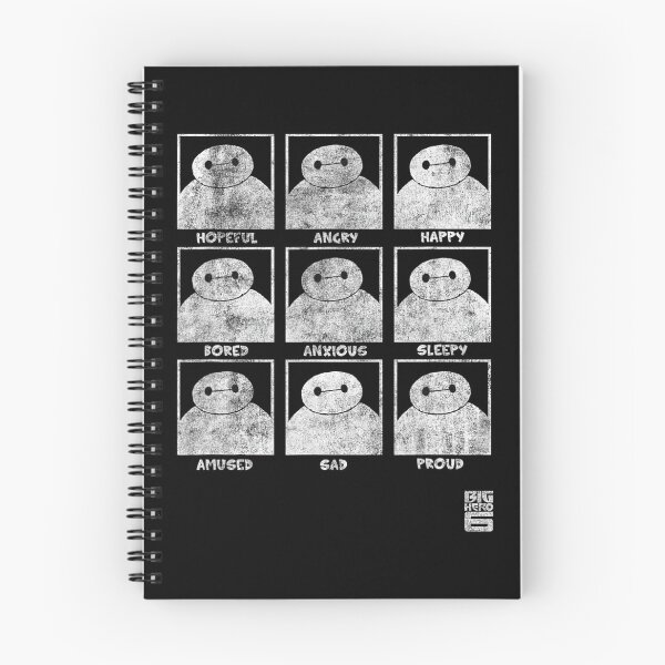 Item preview, Baymax Emotion Panels – Minimal Distressed Expression Chart Design designed and sold by CedriMark.
