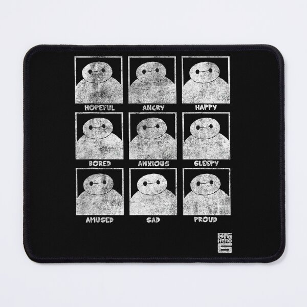 Item preview, Baymax Emotion Panels – Minimal Distressed Expression Chart Design designed and sold by CedriMark.