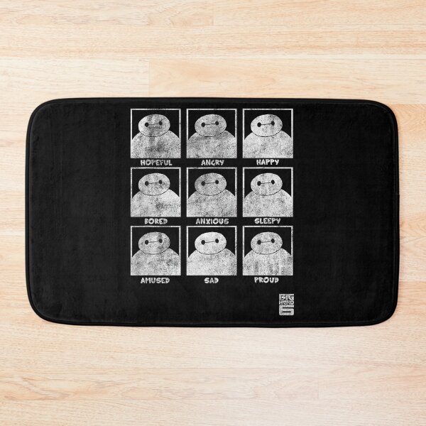Item preview, Baymax Emotion Panels – Minimal Distressed Expression Chart Design designed and sold by CedriMark.