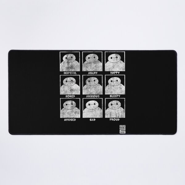 Item preview, Baymax Emotion Panels – Minimal Distressed Expression Chart Design designed and sold by CedriMark.