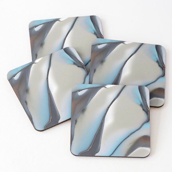 Item preview, Fluid Turquoise Marble Abstract designed and sold by KiwiArtistDK.