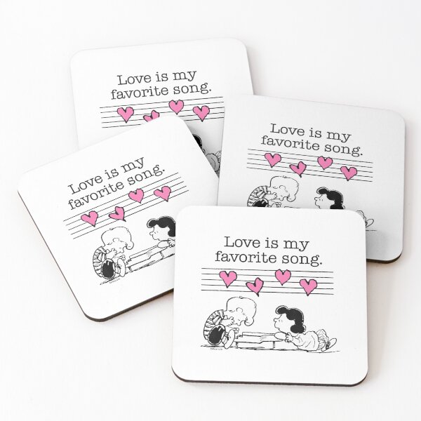 Item preview, Peanuts Love Is My Favorite Song – Cute Piano Romance Illustration designed and sold by donadomayle7.