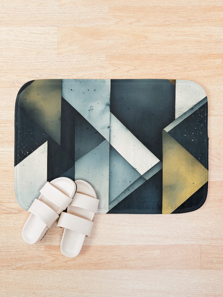 Thumbnail 1 of 6, Bath Mat, geometric pattern designed and sold by aliraweb.