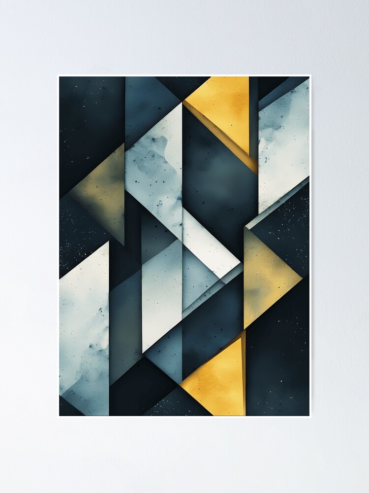 Thumbnail 1 of 3, Poster, geometric pattern  designed and sold by aliraweb.