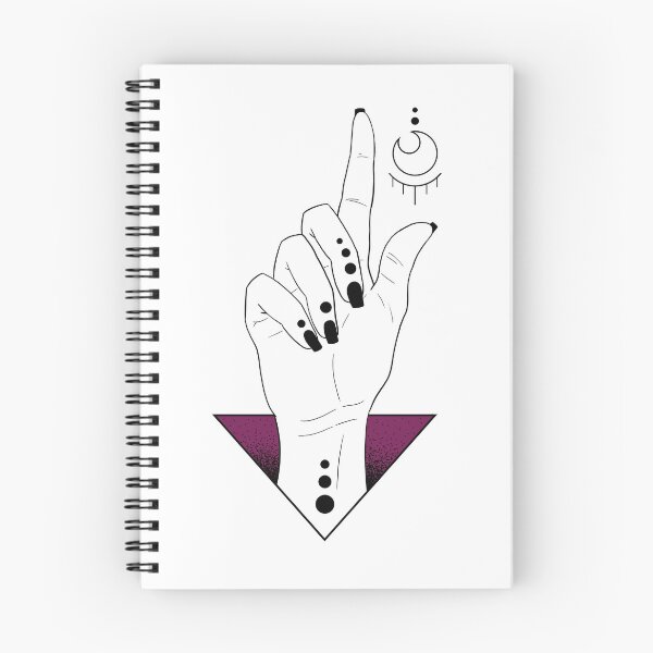 Artikelvorschau, Hand und Mond, Naive Art entworfen und verkauft von FreakyLluly.