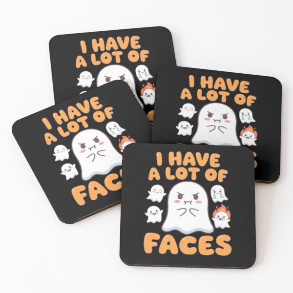 Item preview, I Have A Lot Of Faces - Cute Moody Ghosts designed and sold by ArtistAtShadow.