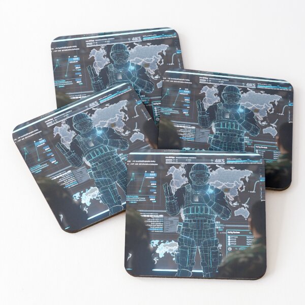 Item preview, A holographic projection of a soldier. designed and sold by CheerForGoods.