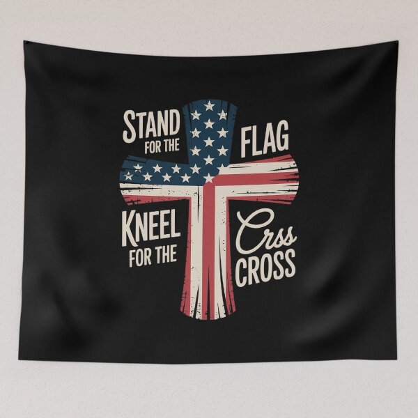Item preview, American Patriotic Faith 4th of July Freedom Day USA Flag Religious Quote Christian Faith  designed and sold by RayArmstrong.