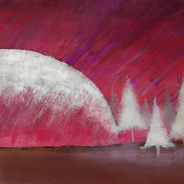 Artwork thumbnail, Pink Landscape Winter by impohart