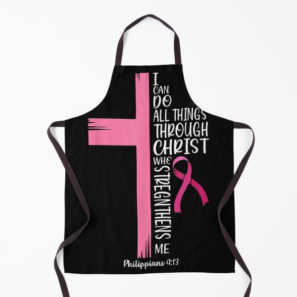 Item preview, I Can Do All Things Through Christ Breast Cancer Awareness Faith Shirt designed and sold by Marga1994.