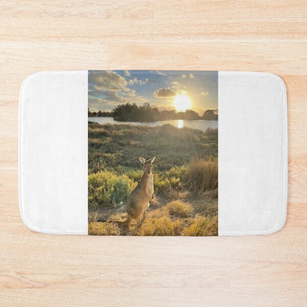 Item preview, Heirisson Island Kangaroo at Sunset – Perth Western Australia designed and sold by BCmessenger.