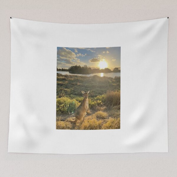 Item preview, Heirisson Island Kangaroo at Sunset – Perth Western Australia designed and sold by BCmessenger.