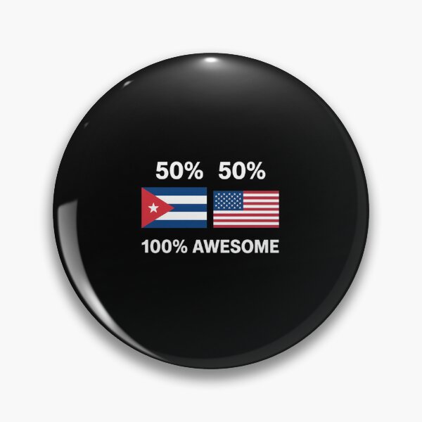 Item preview, 50% Cuba 50% USA Cuban American Flag Pride Heritage designed and sold by DrewLeuschke.