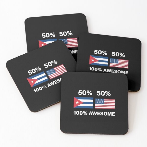 Item preview, 50% Cuba 50% USA Cuban American Flag Pride Heritage designed and sold by DrewLeuschke.