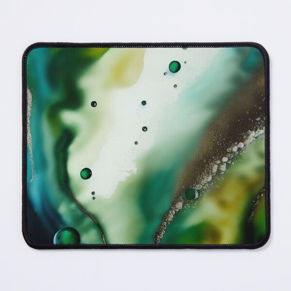Item preview, Green Fluid Ink Abstract designed and sold by KiwiArtistDK.