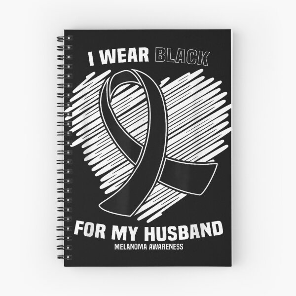 Item preview, I Wear Black For My Husband Skin Cancer Melanoma Awareness Shirt designed and sold by Marga1994.