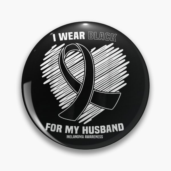 Item preview, I Wear Black For My Husband Skin Cancer Melanoma Awareness Shirt designed and sold by Marga1994.
