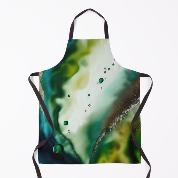 Item preview, Green Fluid Ink Abstract designed and sold by KiwiArtistDK.