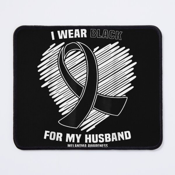 Item preview, I Wear Black For My Husband Skin Cancer Melanoma Awareness Shirt designed and sold by Marga1994.