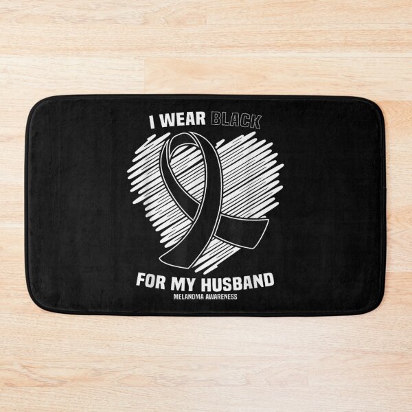 Item preview, I Wear Black For My Husband Skin Cancer Melanoma Awareness Shirt designed and sold by Marga1994.