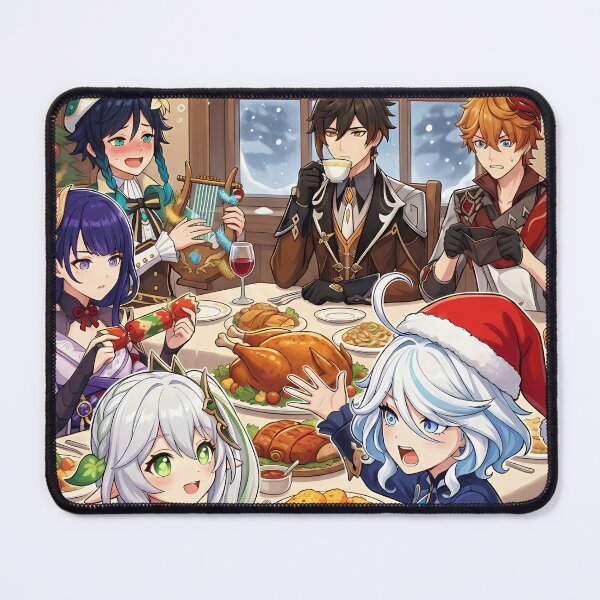 Item preview, The Archon Christmas Holiday Feast - Genshin Impact designed and sold by DeviantMerch.