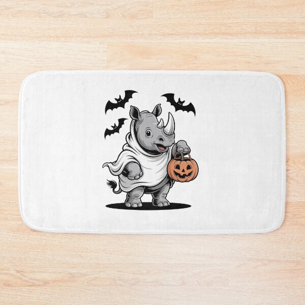 Item preview, Funny Rhino Ghost Halloween Costume Rhinoceros Jackolantern  designed and sold by RayArmstrong.