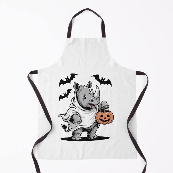 Item preview, Funny Rhino Ghost Halloween Costume Rhinoceros Jackolantern  designed and sold by RayArmstrong.