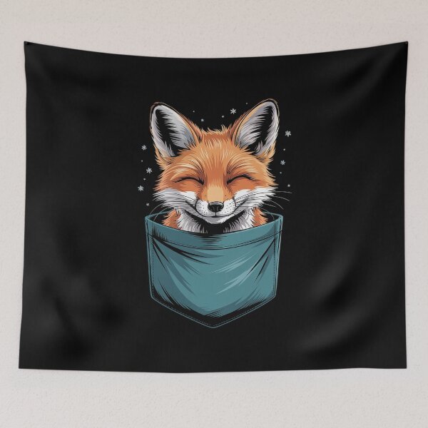 Item preview, fox in Pocket - cute pocket fox Pullover  designed and sold by marcusry.