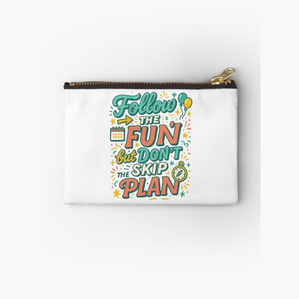 Item preview, Follow the Fun But Don’t Skip the Plan | Motivational Productivity Quote Design designed and sold by inkoutninja.