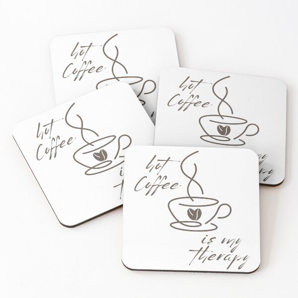 Item preview, The hot coffee es my therapy  designed and sold by Coffeefree593.