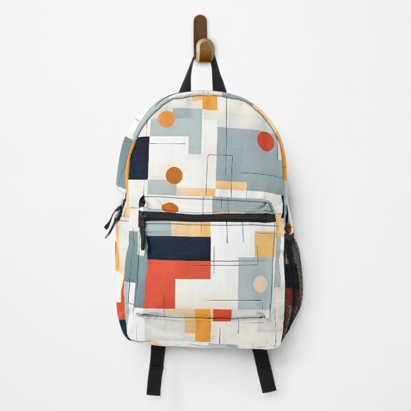 Item preview, Mid-Century Modern Abstract Geometric In Slate, Yellow, Orange designed and sold by DEC02.