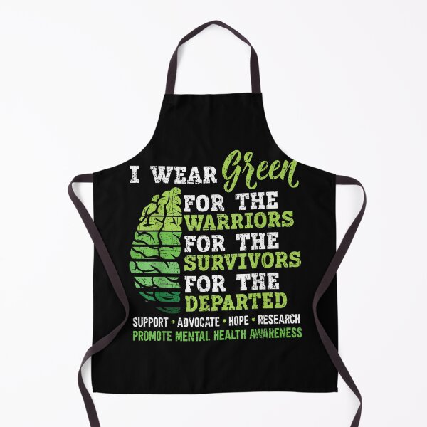 Item preview, I Wear Green For Mental Health Awareness Fight The Stigma Shirt designed and sold by Marga1994.
