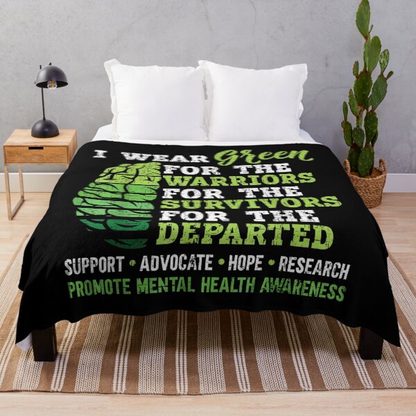Item preview, I Wear Green For Mental Health Awareness Fight The Stigma Shirt designed and sold by Marga1994.
