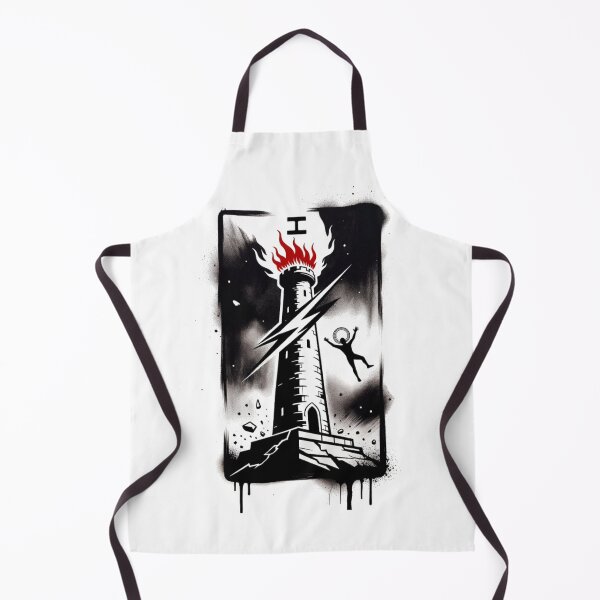 Item preview, The Tower Tarot Card – Gritty Graffiti & Stencil Art Style designed and sold by NSB-Design.