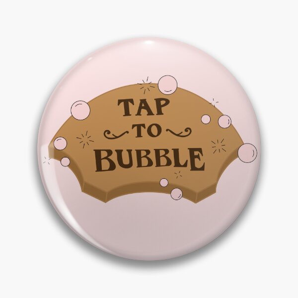 Item preview, Tap To Bubble Button | Wicked, Glinda designed and sold by Sierra Hendershot.