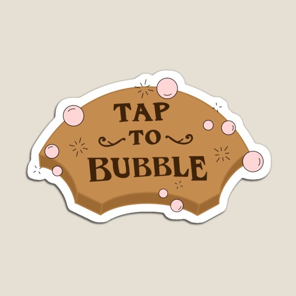 Item preview, Tap To Bubble Button | Wicked, Glinda designed and sold by Sierra Hendershot.