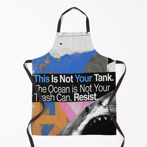 Item preview, Resist: Stylized Shark in Polluted Waters designed and sold by Raw-Ink.
