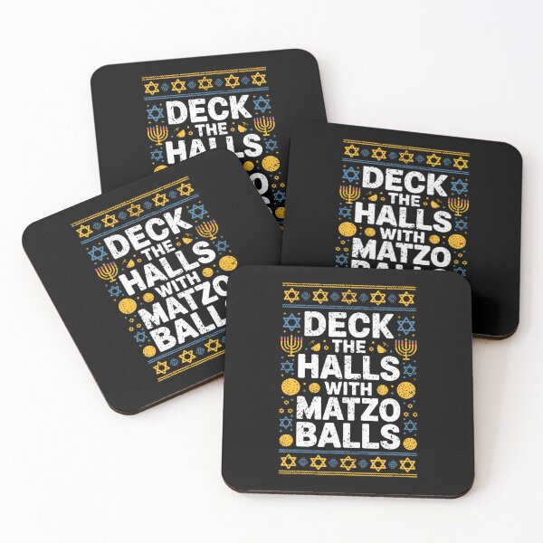 Item preview, Hanukkah Humor Deck The Halls With Matzo Balls Funny designed and sold by DeborahCarolyn.