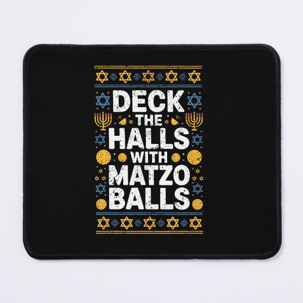 Item preview, Hanukkah Humor Deck The Halls With Matzo Balls Funny designed and sold by DeborahCarolyn.