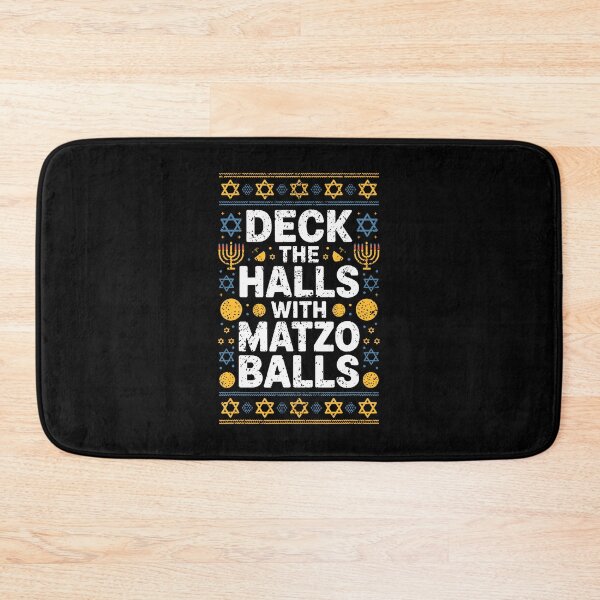 Item preview, Hanukkah Humor Deck The Halls With Matzo Balls Funny designed and sold by DeborahCarolyn.