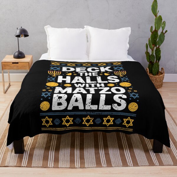 Item preview, Hanukkah Humor Deck The Halls With Matzo Balls Funny designed and sold by DeborahCarolyn.