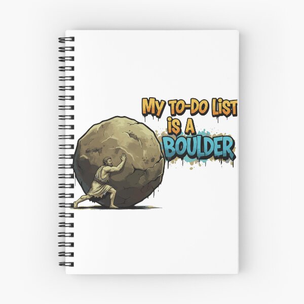 Item preview, My To-Do List Is A Boulder Sisyphus designed and sold by Red Arts.