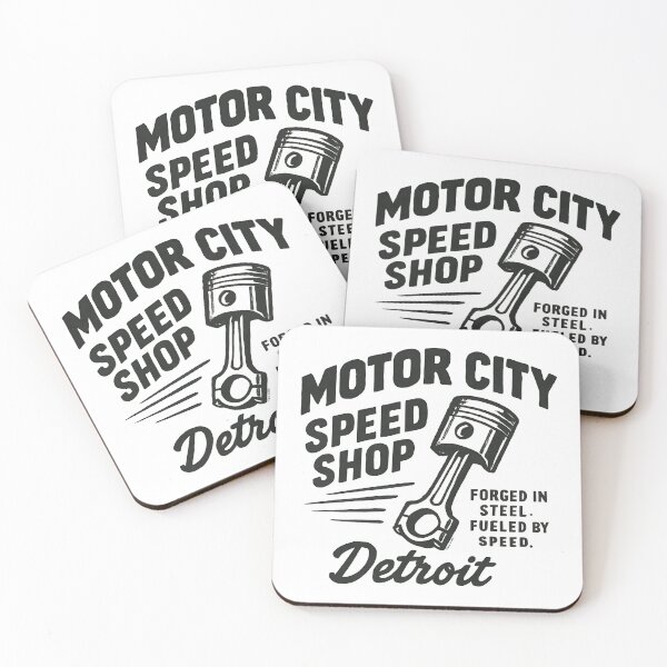 Artikelvorschau, Motor City Speed Shop – Detroit Edition entworfen und verkauft von Automotive Art by Greg.
