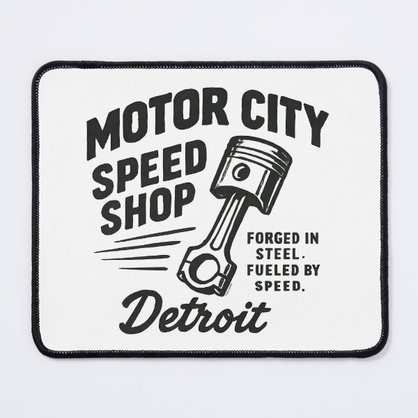 Item preview, Motor City Speed Shop - Detroit Edition designed and sold by Automotive Art by Greg.
