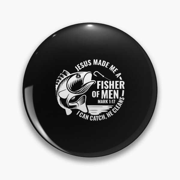 Item preview, Jesus Made Me A Fishermen Fishing Mens Christian Bible Verse designed and sold by DeborahCarolyn.