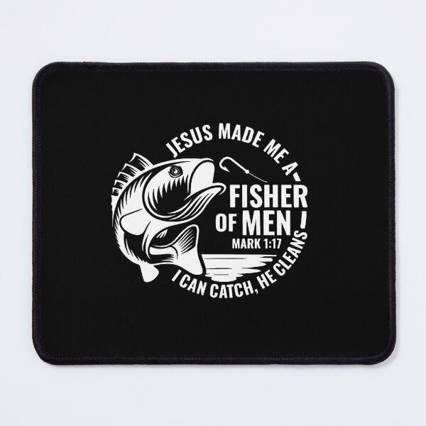 Item preview, Jesus Made Me A Fishermen Fishing Mens Christian Bible Verse designed and sold by DeborahCarolyn.