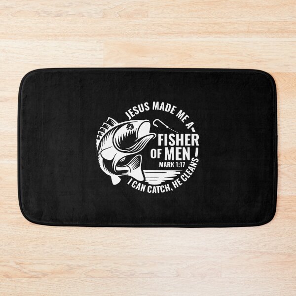 Item preview, Jesus Made Me A Fishermen Fishing Mens Christian Bible Verse designed and sold by DeborahCarolyn.